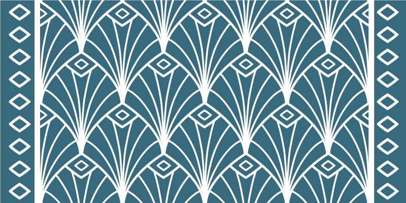 Vinylteppich kindlich art-deco-muster - TenStickers