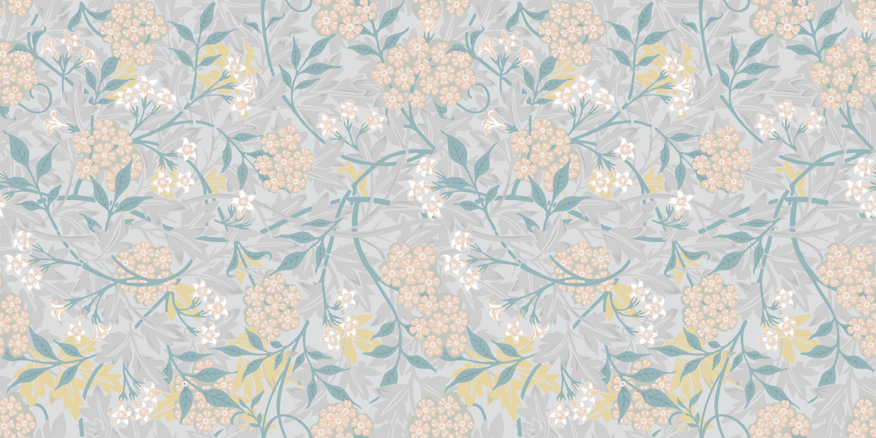 Vinyl teppich blumen mit botanischem motiv - TenStickers