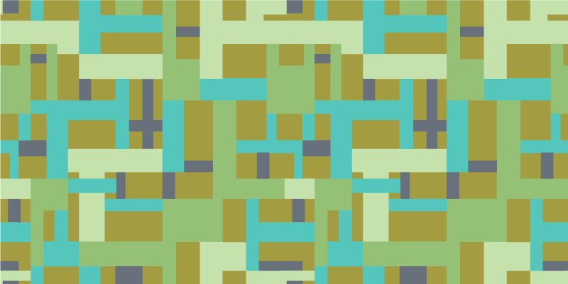 Vinyl Teppich geometrisch grüne farbsegmente - TenStickers