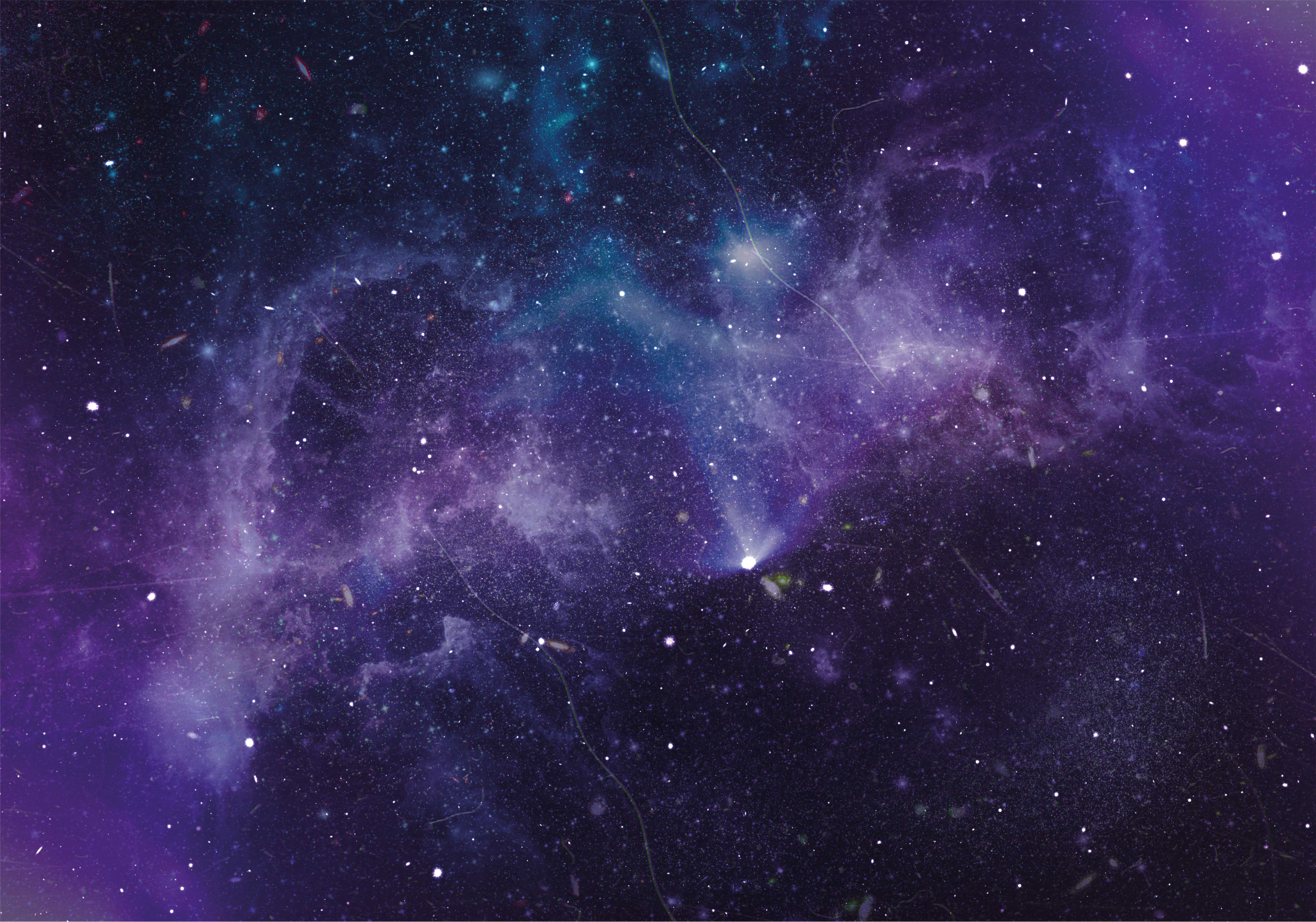 Vinyl Teppich Sterne kosmische galaxieszene - TenStickers