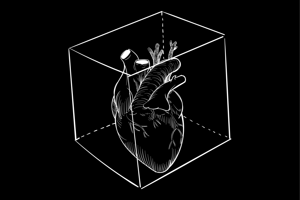 Vinyl Teppich modern herzillustration - TenStickers