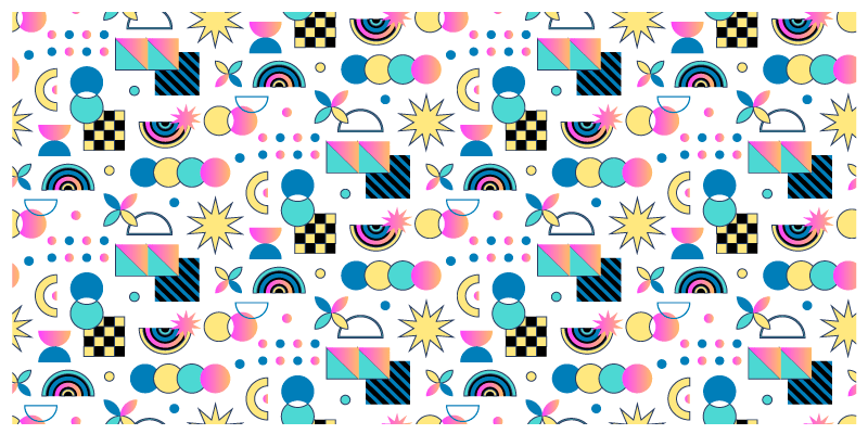 Vinyl Teppich geometrisch lebendige elemente - TenStickers