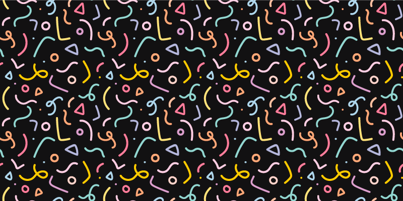 Vinyl Teppich geometrisch bunte abstrakte wirbel - TenStickers