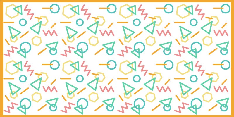 Vinylteppich kindlich bunte formmuster - TenStickers