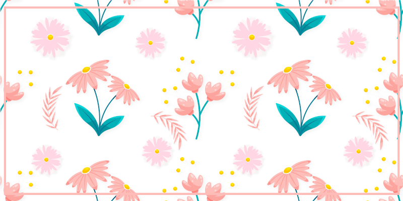 Vinyl teppich blumen frühlingserwachen - TenStickers