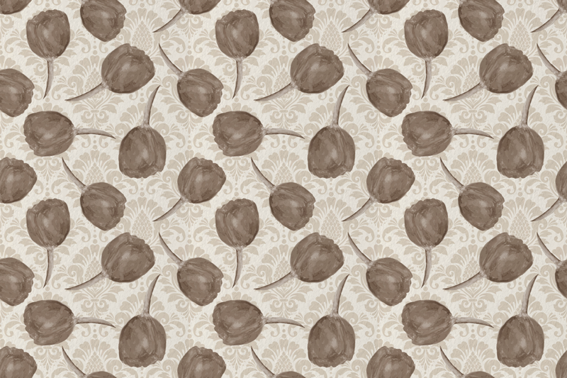 Vinyl Teppich Blumen sanftes botanisches motiv - TenStickers