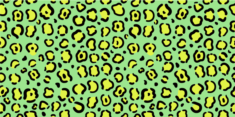 Vinyl Teppich Tiermuster lebendiges leopardenmuster - TenStickers