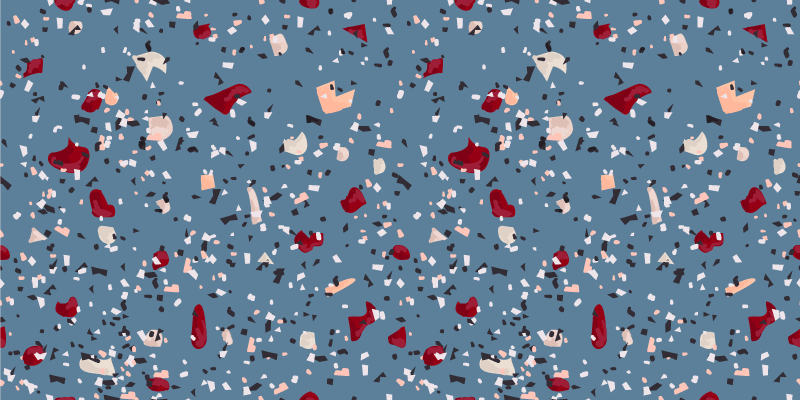 Vinyl teppich textur mit kräftigen bunten formen - TenStickers