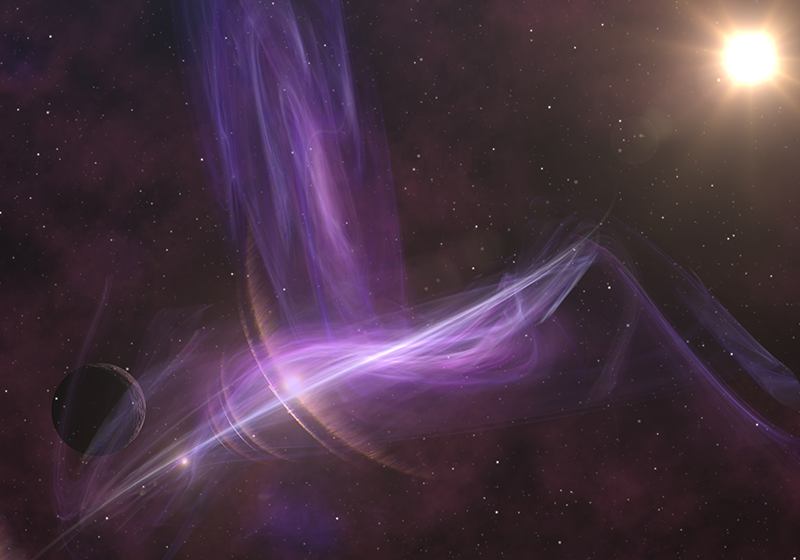 Vinylteppich kindlich galaktische traumlandschaft - TenStickers