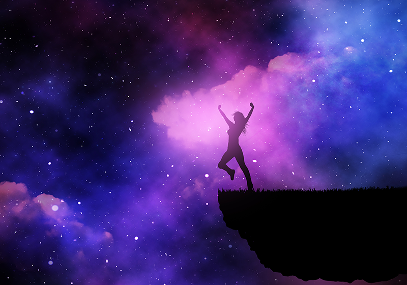 Vinyl Teppich Sterne kosmische reise - TenStickers