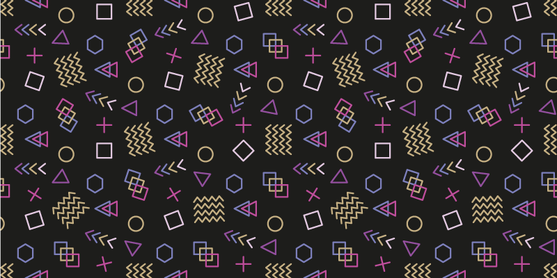 Vinyl Teppich Vintage retro-geometrische formen - TenStickers