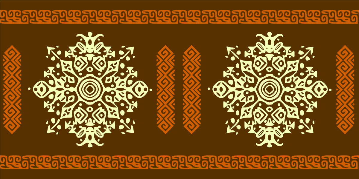 Vinyl teppich mandala im mandala motiv ensemble - TenStickers