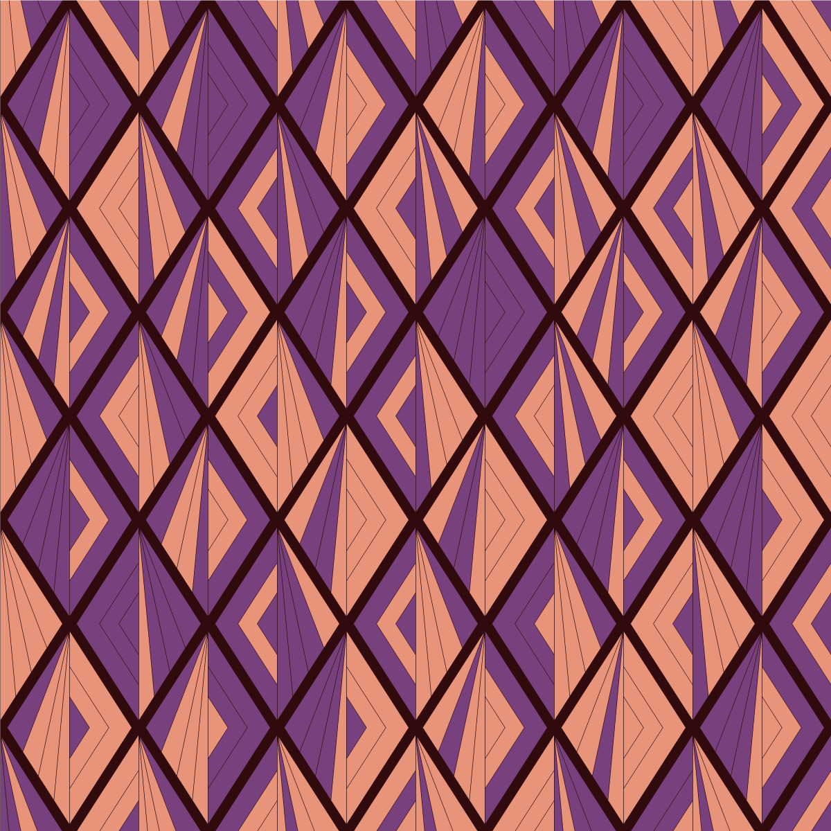 Vinyl teppich geometrisch musterharmonie - TenStickers