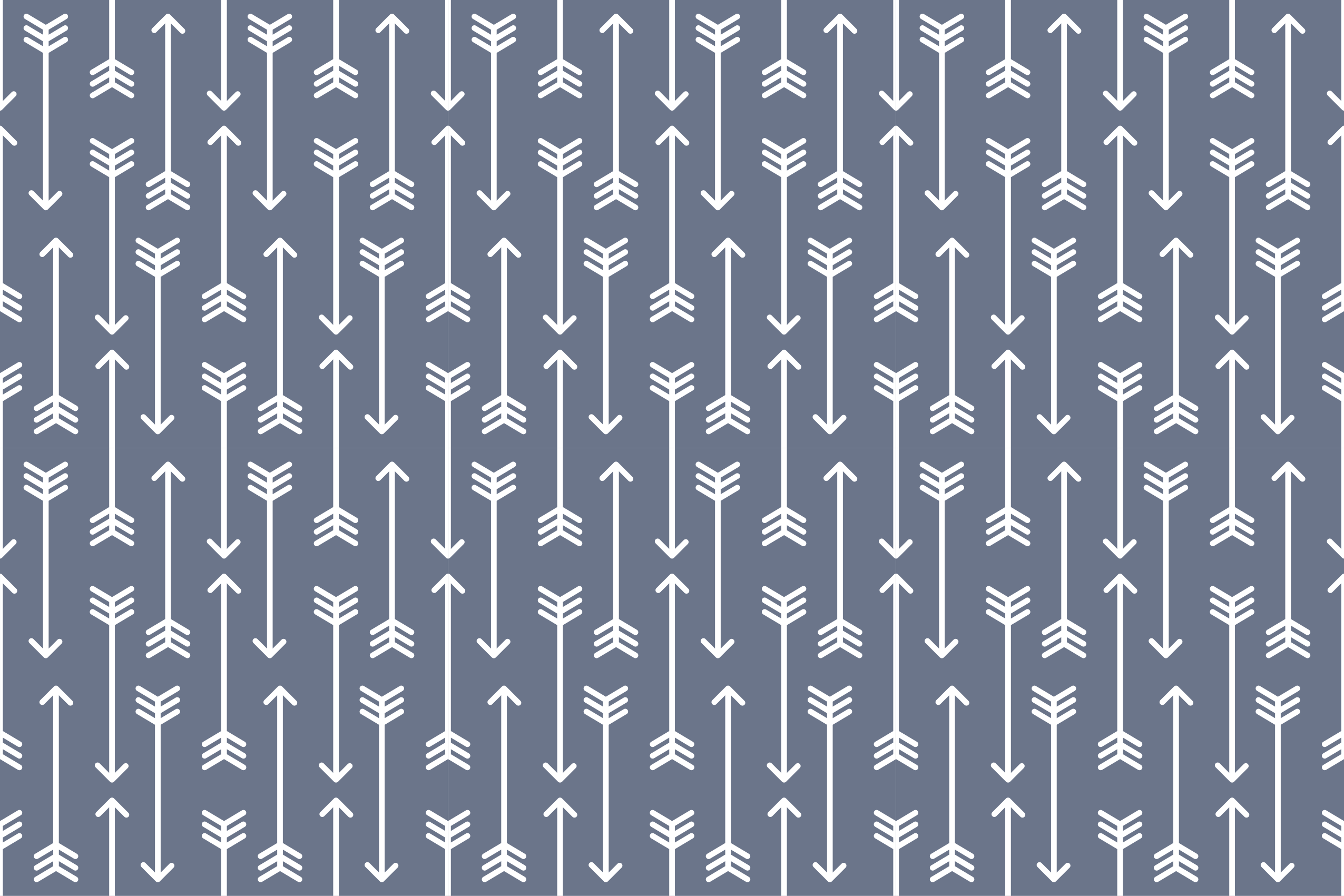 Vinyl Teppich gestreift Pfeilmuster - TenStickers