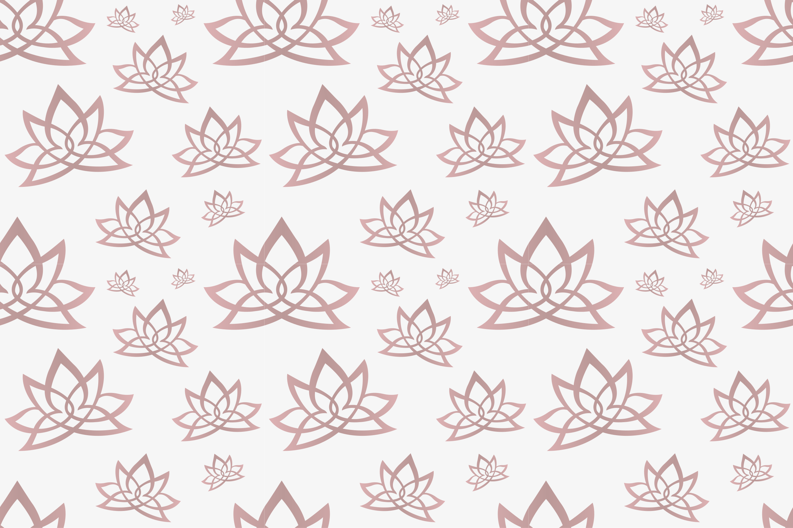 Vinyl Teppich Blumen lotus-symmetriemuster - TenStickers