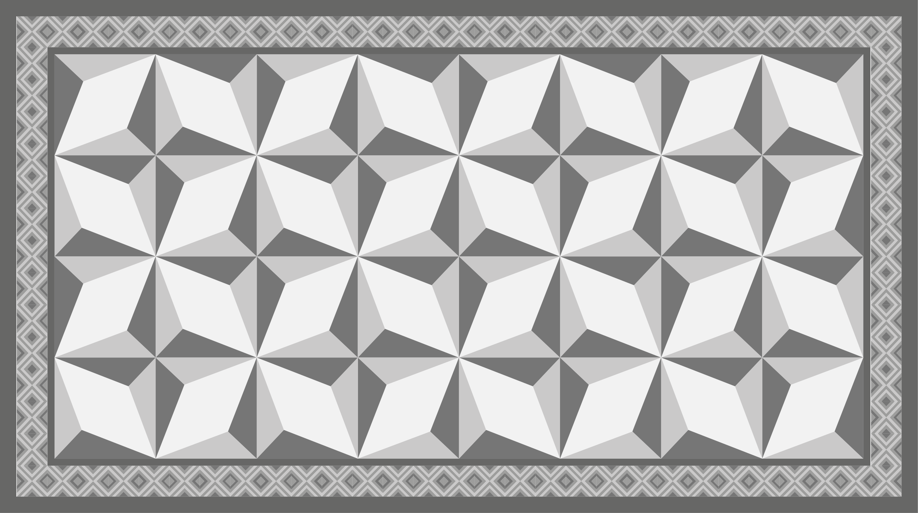 Vinyl Teppich geometrisch geometrische illusion - TenStickers