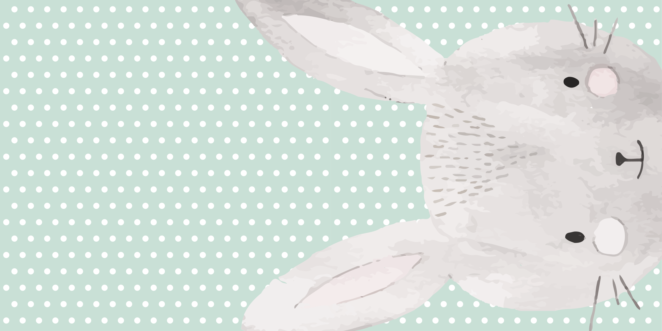 Vinyl Teppich Baby hasenillustration - TenStickers