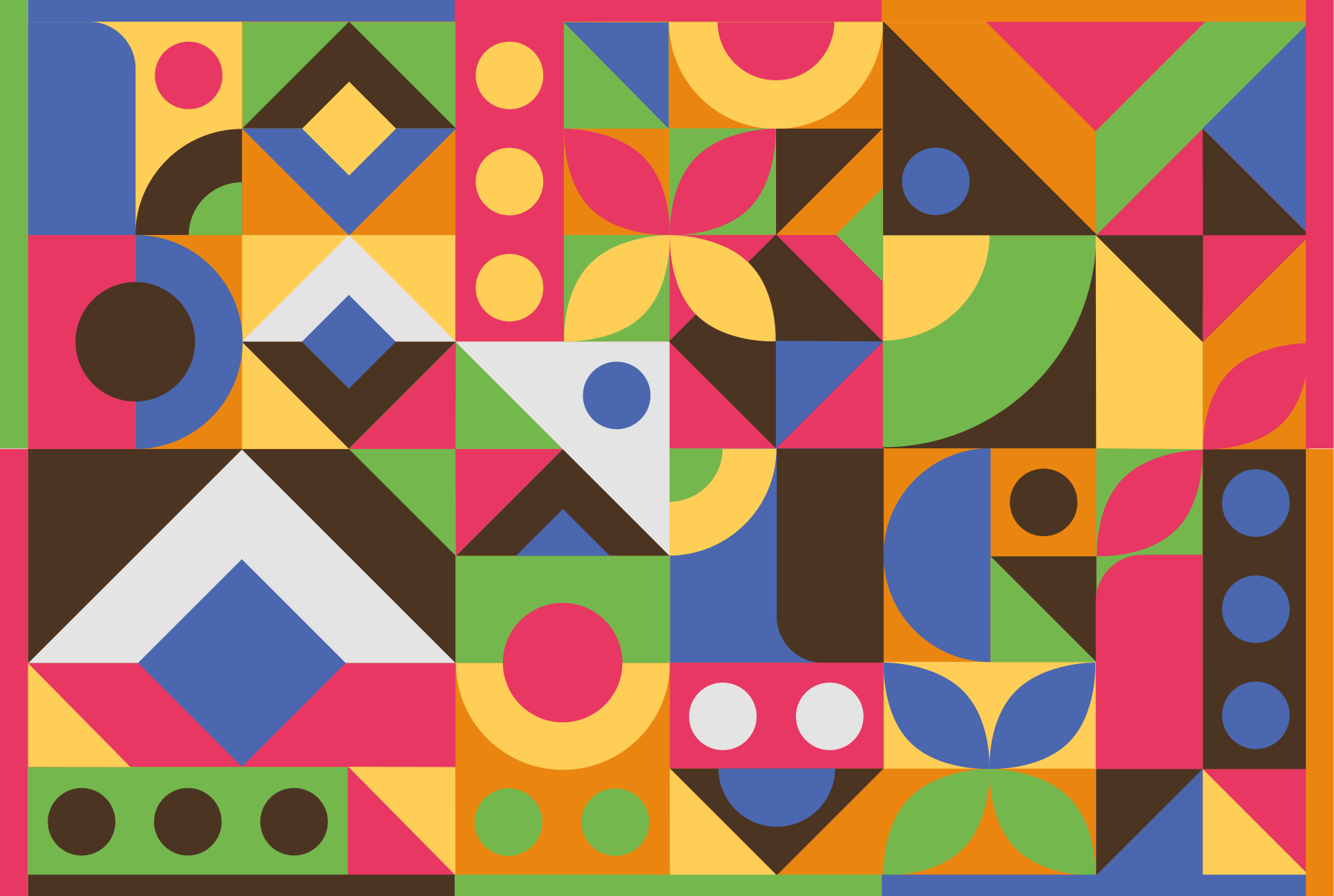 Vinyl Teppich geometrisch geometrische formen spritzen - TenStickers