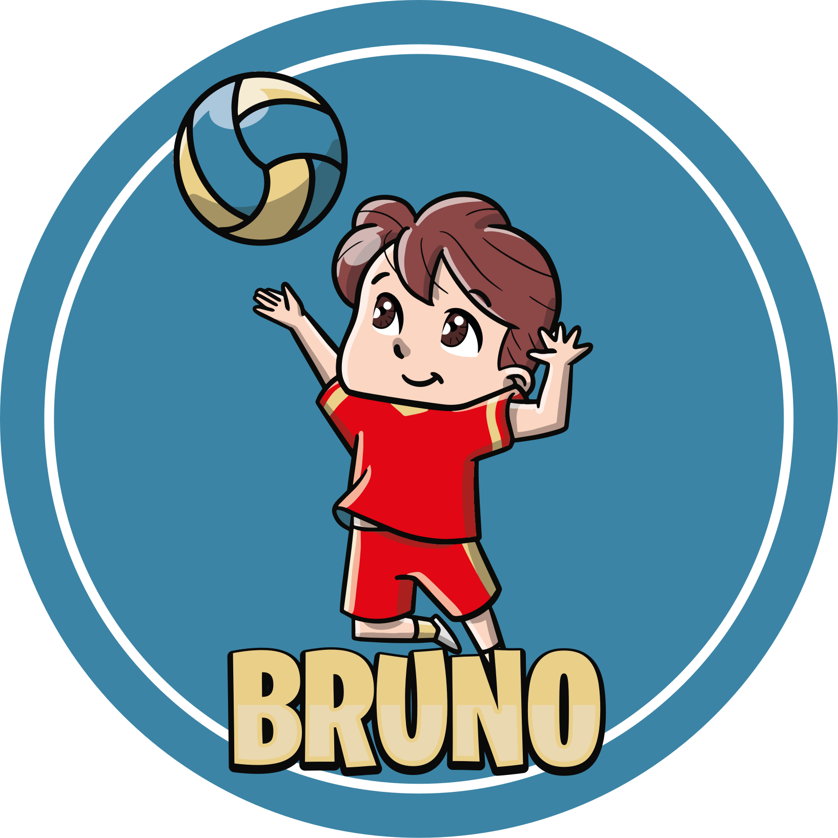 Vinyl Teppich mit Namen anpassbarer sport - TenStickers