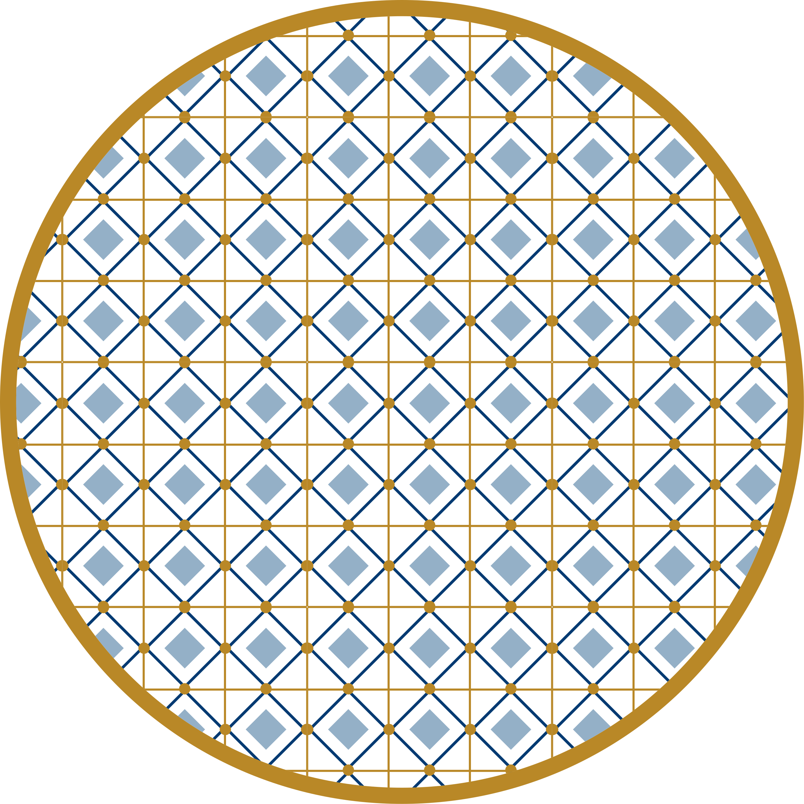 Vinyl Teppich Fliesenoptik kreisförmige fliesen - TenStickers