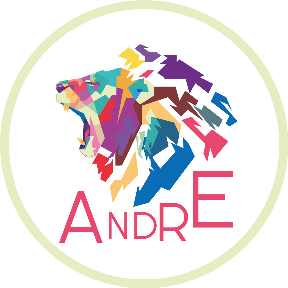 Vinyl Teppich mit Namen bunte löwenpersonalisierung - TenStickers