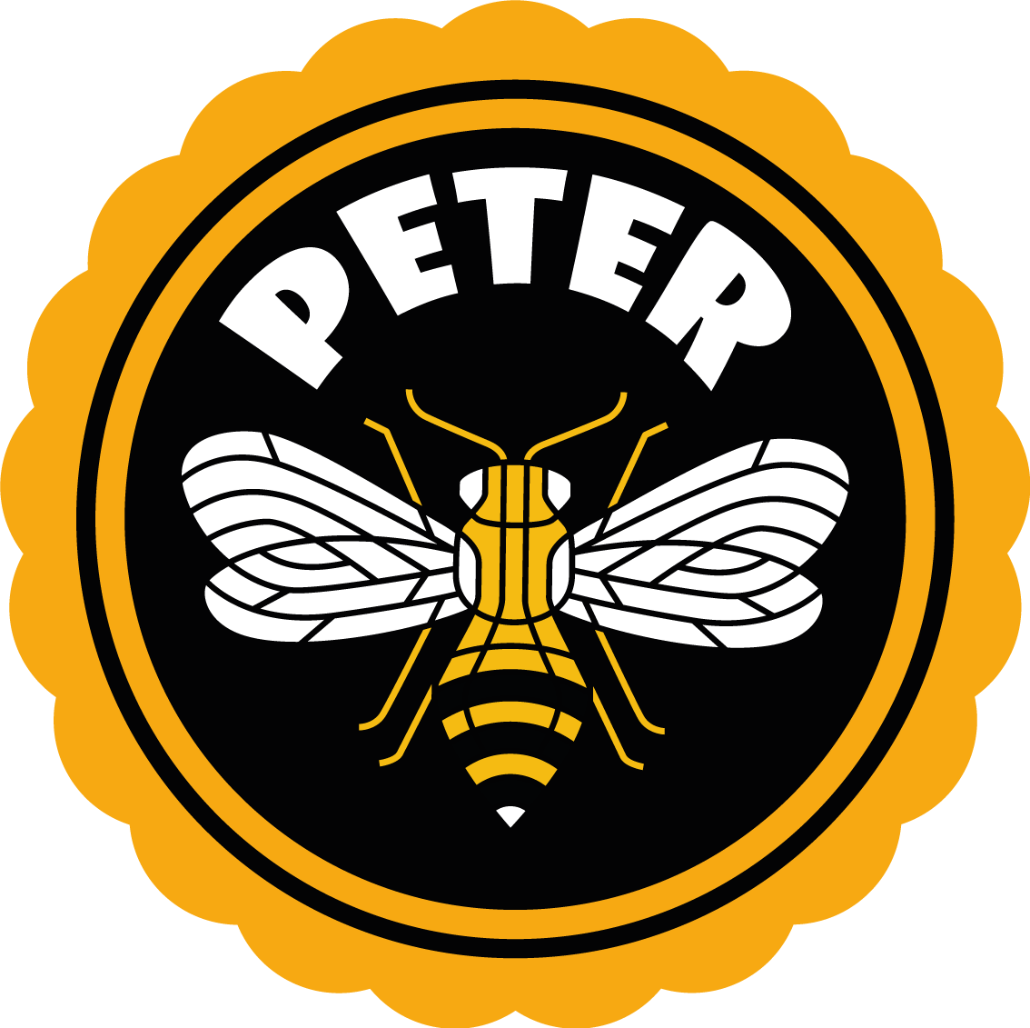 Vinyl Teppich mit Namen personalisiertes bienenemblem - TenStickers