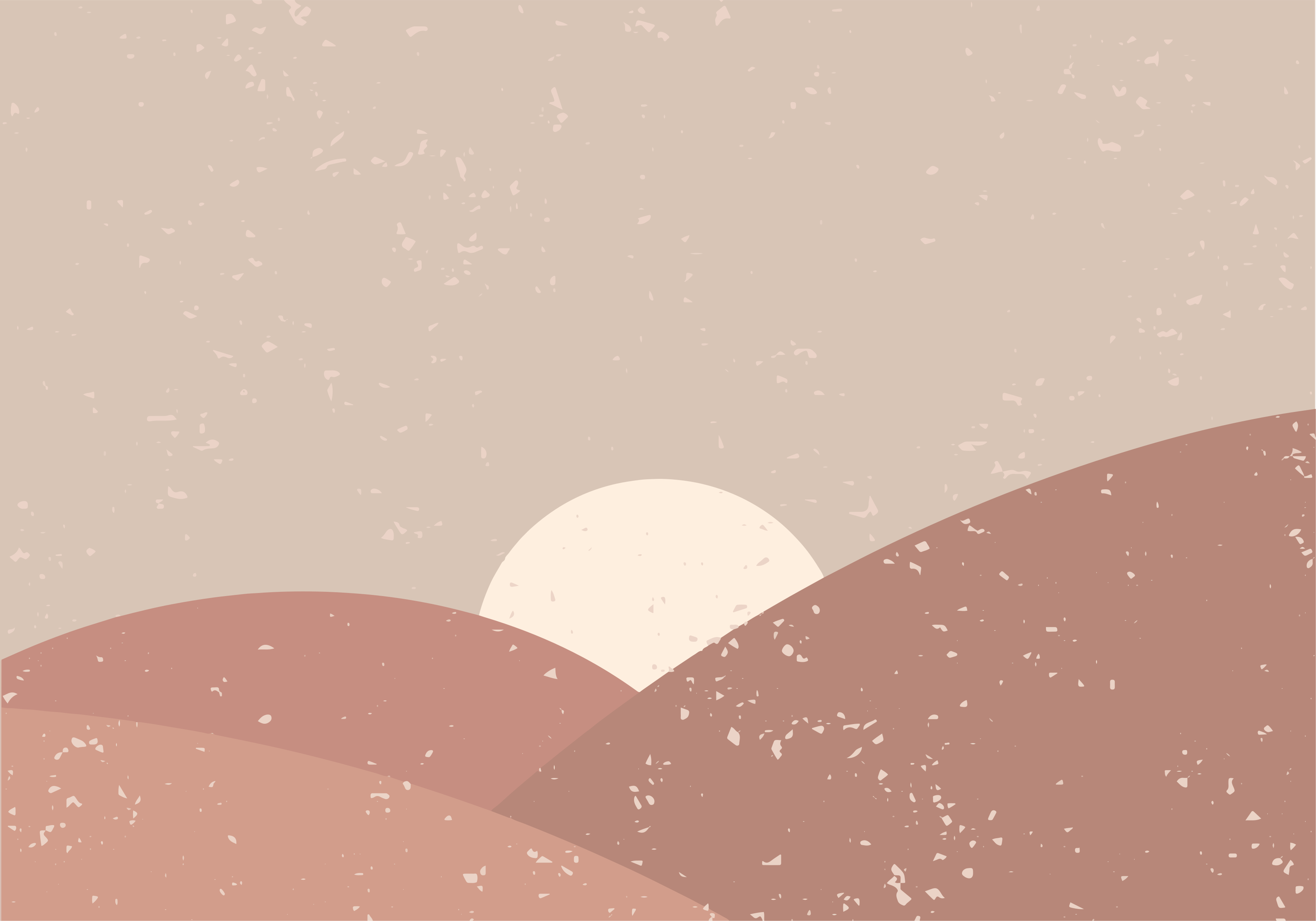 Vinyl Teppich minimalistisch abstrakte landschaft - TenStickers