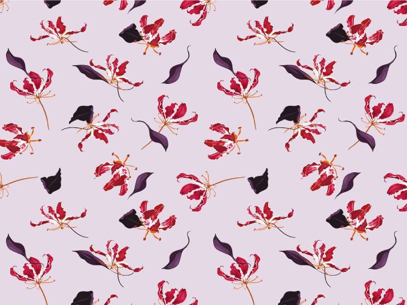 Vinyl Teppich Blumen eleganz mit floralem motiv - TenStickers