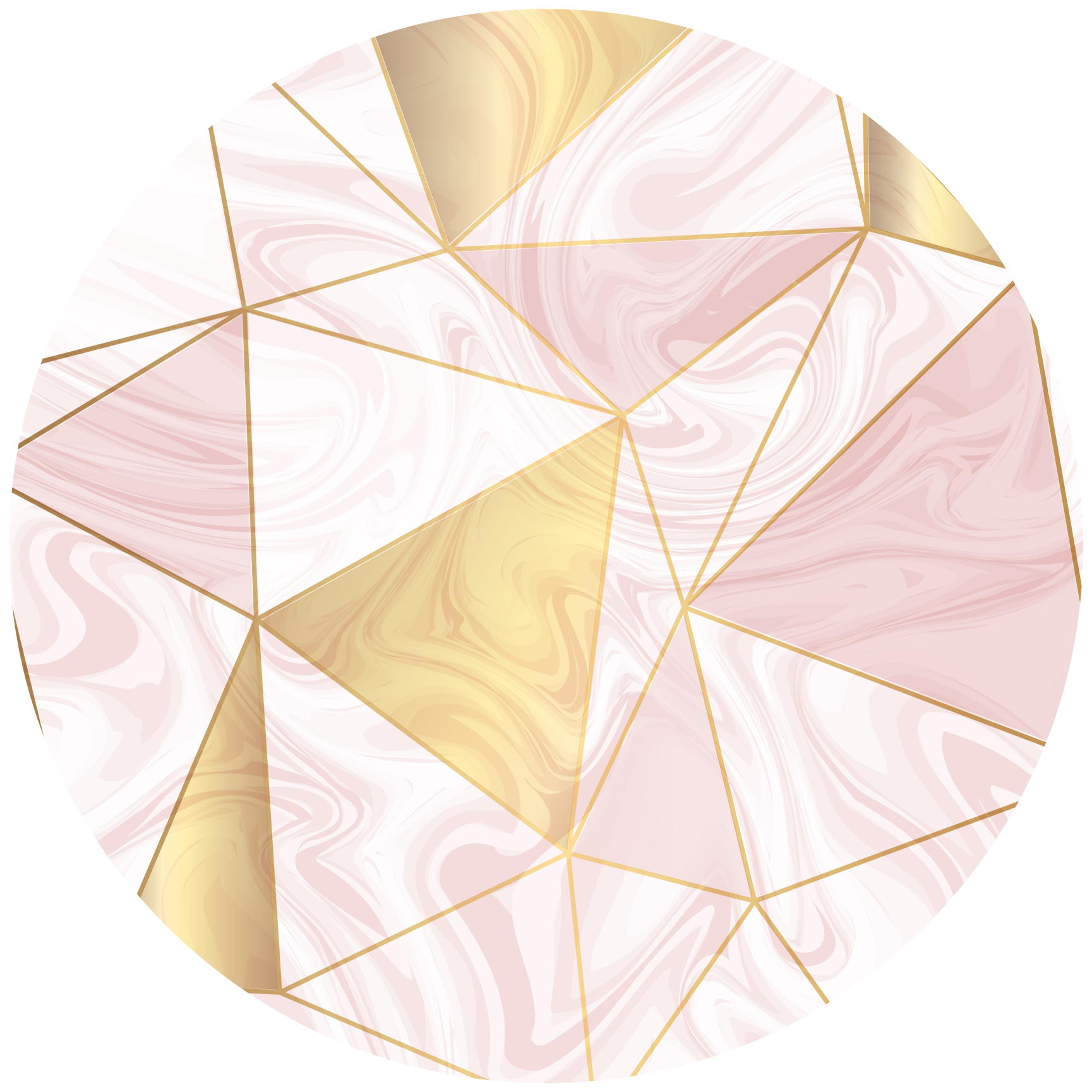 Vinyl Teppich geometrisches Pastellmosaik - TenStickers