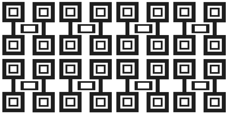 Vinyl Teppich geometrisch geometrisches quadratmuster - TenStickers