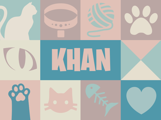 Vinylteppich Tiere Matte mit Name - TenStickers