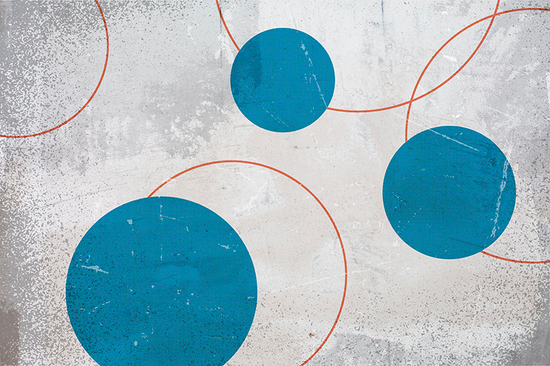 Vinyl Teppich geometrisch raues Muster - TenStickers