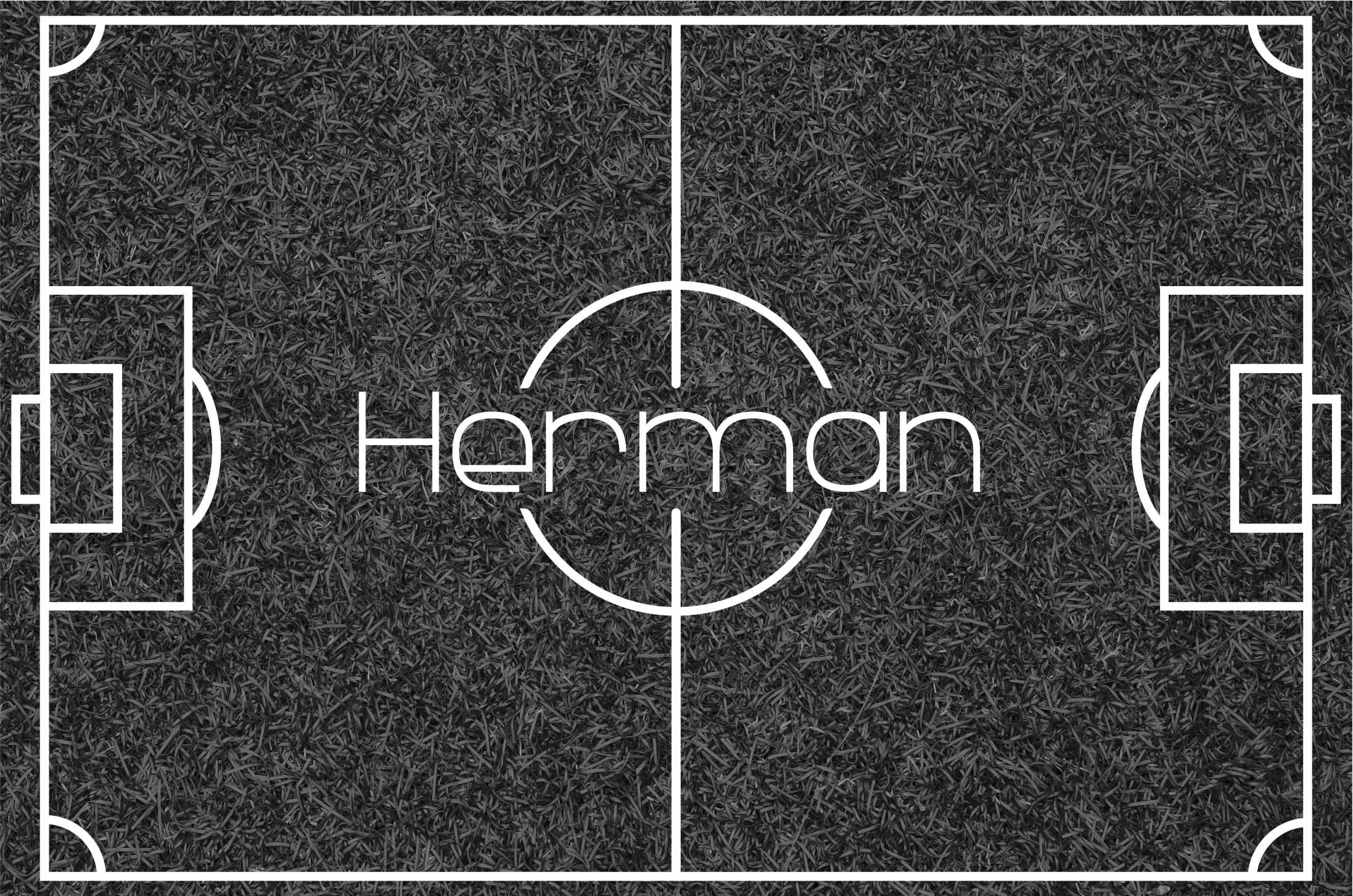 Vinylteppich minimalistisch Fußballfeld - TenStickers