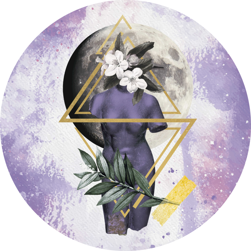 Vinylteppich Abstrakte Feminine Darstellung - TenStickers