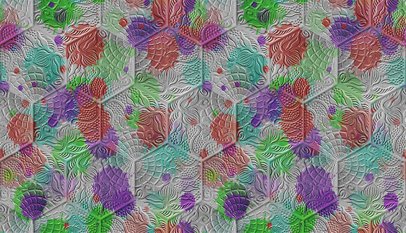 Vinylteppich Vintage Gaudi-Fliesen - TenStickers