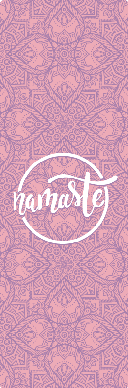 Yoga Vinyl Teppich namaste Texte - TenStickers