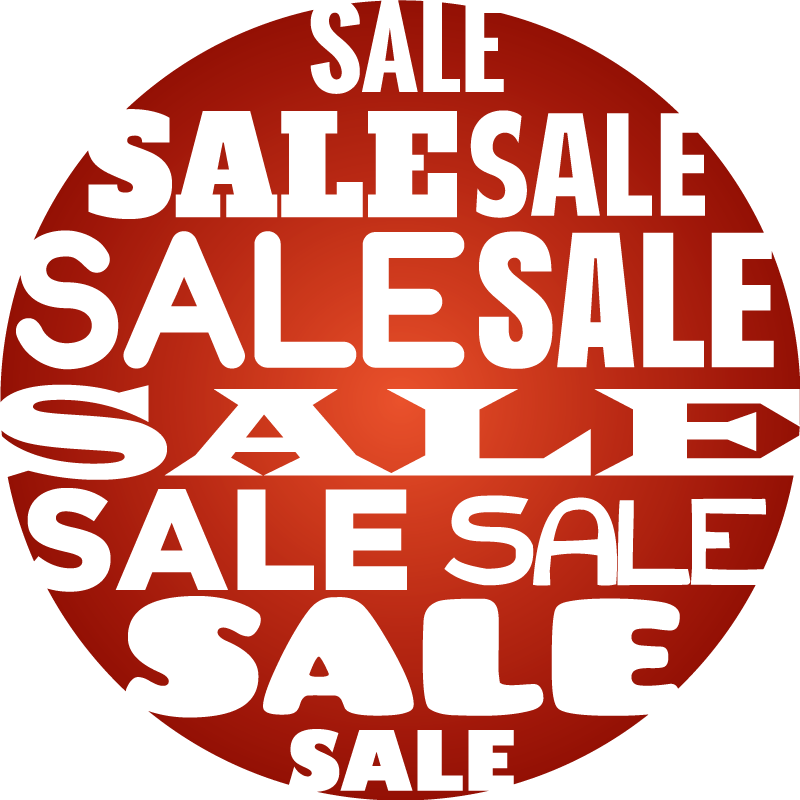 Vinylteppich rot verkauf in kreisform - TenStickers