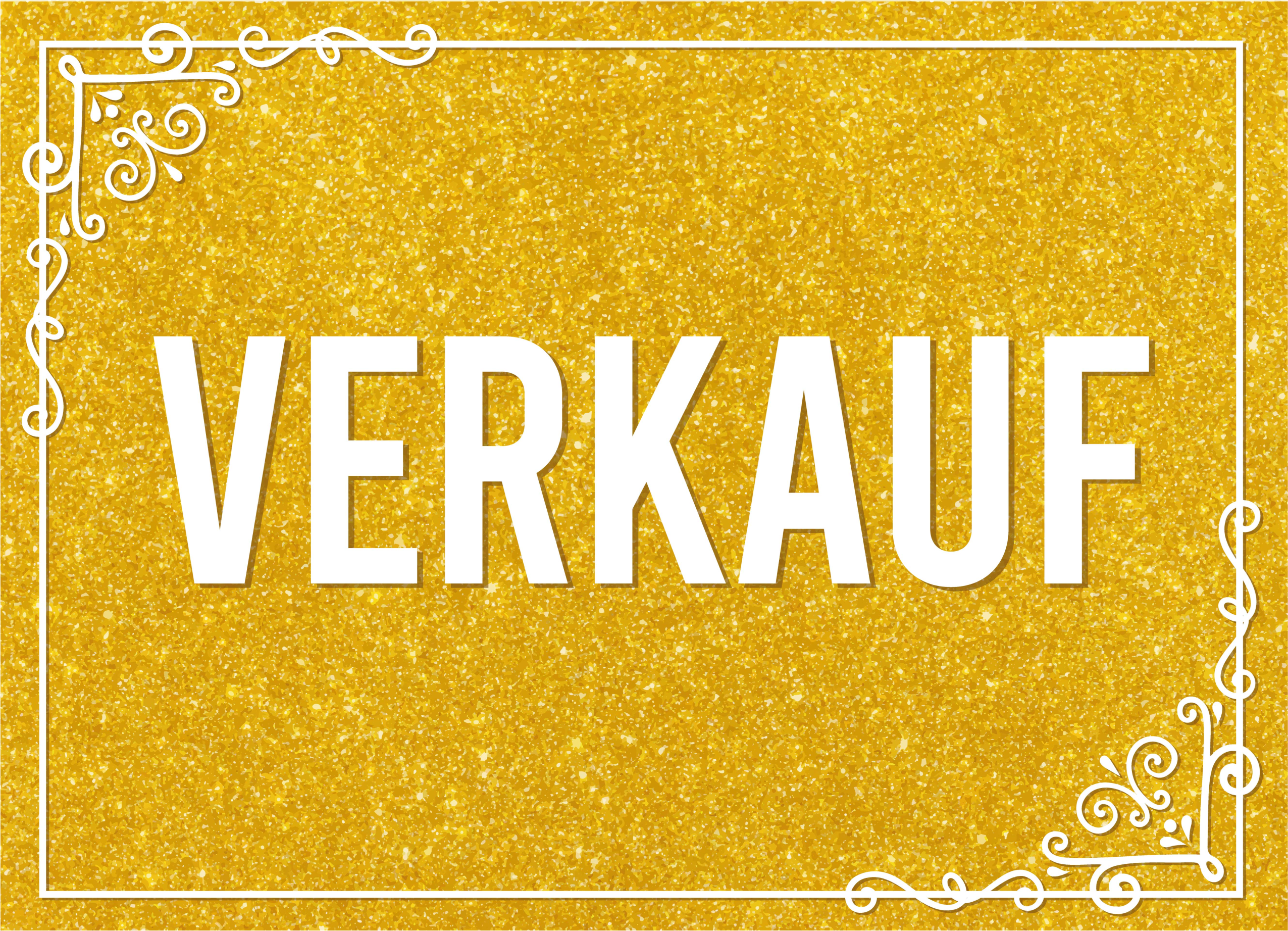 Vinyl Teppich für Verkauf gold Glitzer - TenStickers