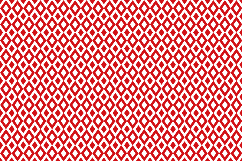 Vinyl Teppich rot Diamant-Motiv - TenStickers