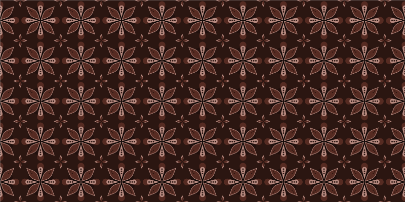 Vinyl Teppich Eingang geometrische florale symmetrie - TenStickers