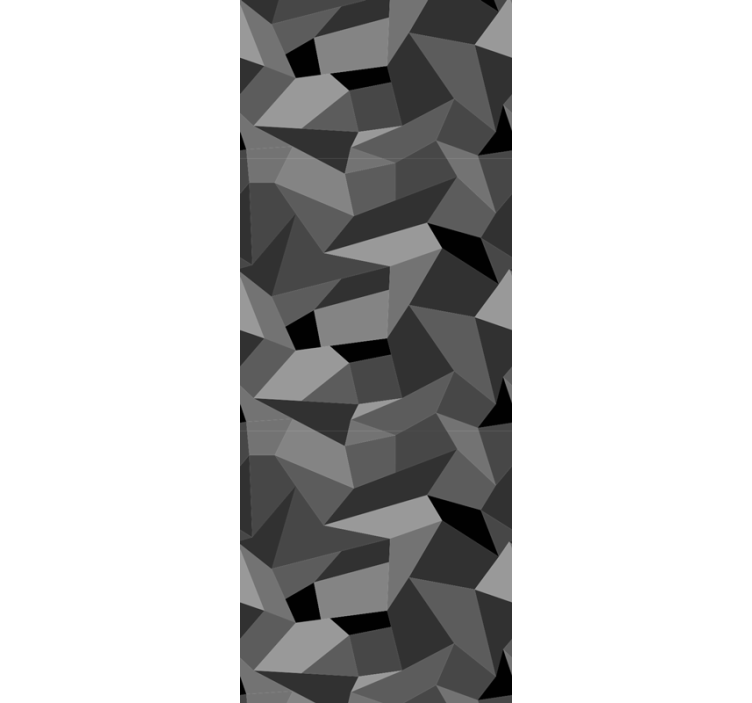 Tapete geometrisch scharfe graue formen - TenStickers