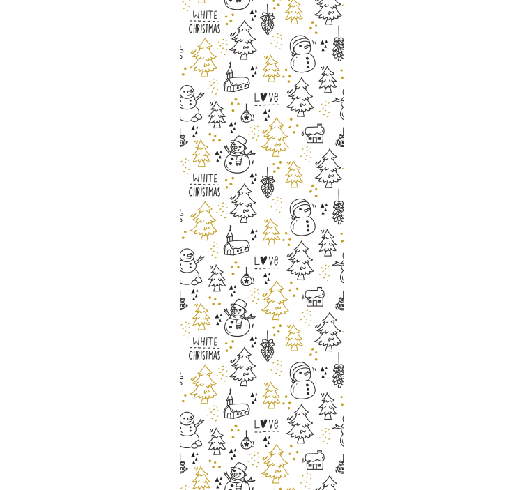 Weihnachtstapete festliche winterszene - TenStickers