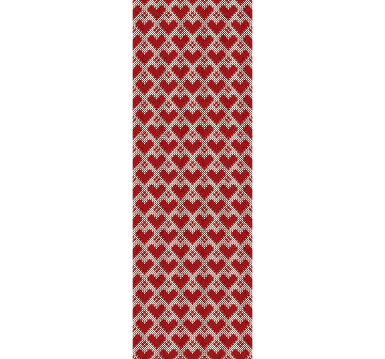 Tapete Wohnzimmer herzen stoffdesign - TenStickers