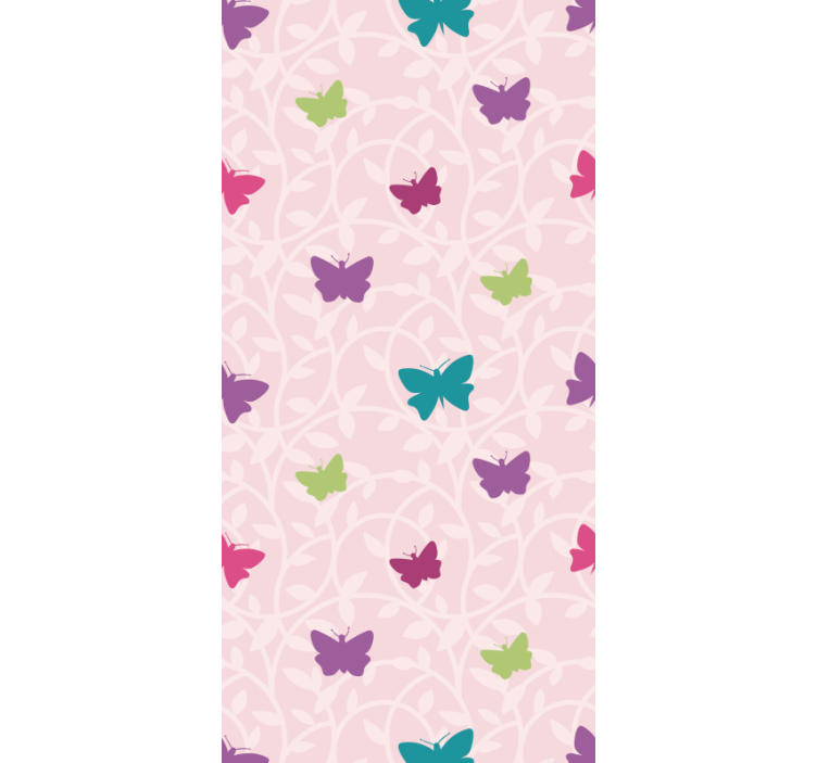 Tapete Schmetterling bunt flatternde flügel - TenStickers