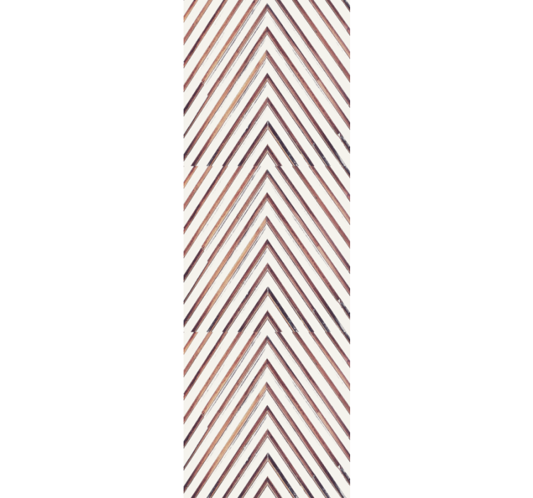 Tapete geometrisch chevron-linienmuster - TenStickers