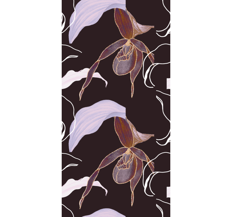 Tapete florale Ornamente elegantes orchideenarrangement - TenStickers
