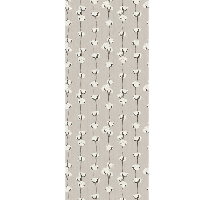 Blumentapete baumwollblütenpfad - TenStickers
