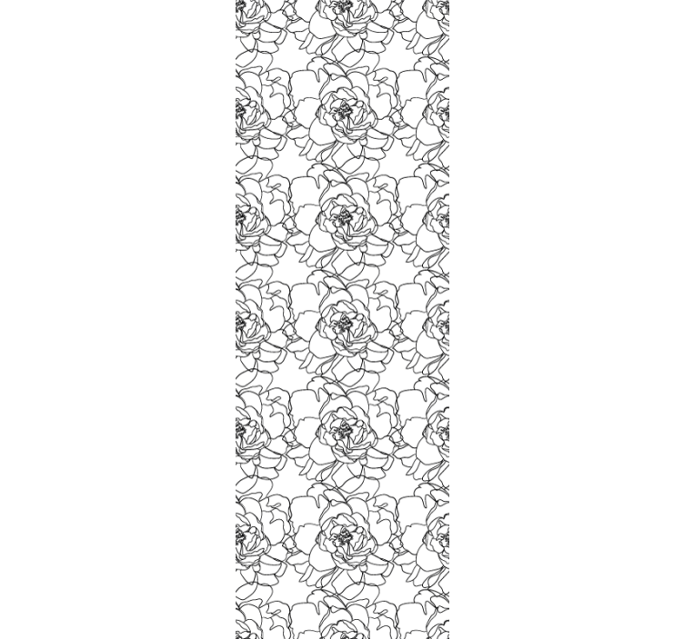 Tapete florale Ornamente elegante blumenblüte - TenStickers