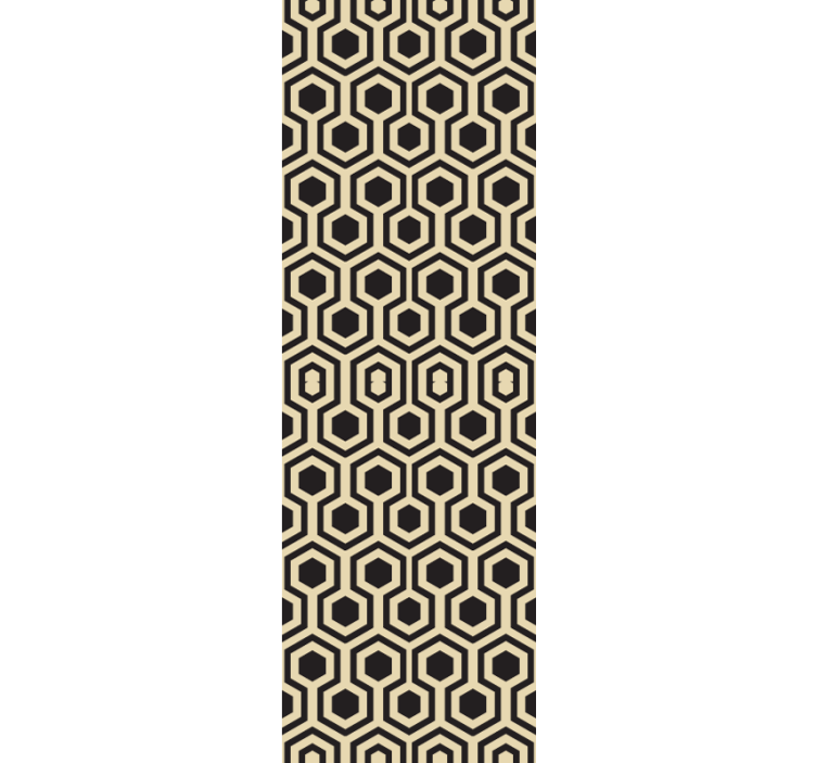 Tapete geometrisch waben-sechseck-muster - TenStickers