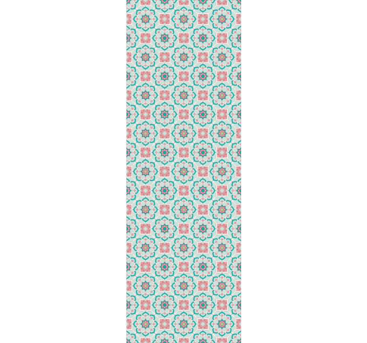 Tapete florale Ornamente blume und stern - TenStickers